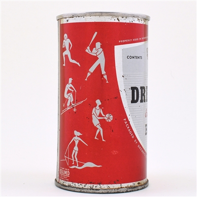 Drewrys Sports Flat Top RED-WHITE KEGLINED SOUTH BEND 56-18