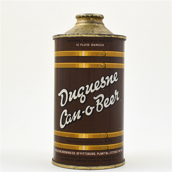 Duquesne Can-o-Beer Cone Top 159-25