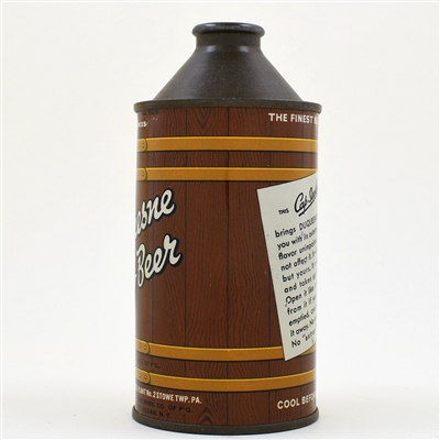 Duquesne Can-o-Beer Cone Top IRTP NO CCC LOGO 159-27