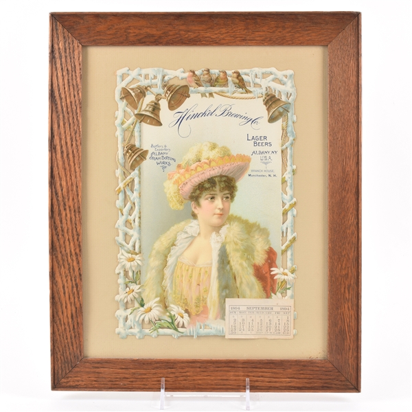 Hinckel Brewing 1894 Pre-Pro Die Cut Calendar Chromolithograph RARE