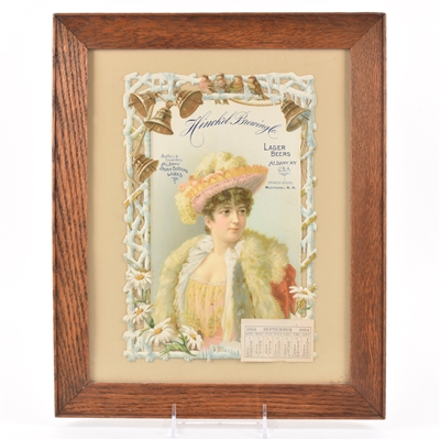 Hinckel Brewing 1894 Pre-Pro Die Cut Calendar Chromolithograph RARE