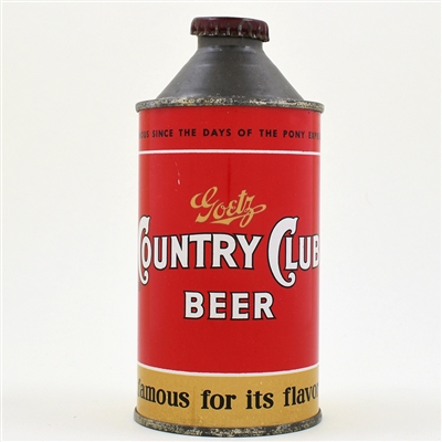 Goetz Country Club Beer Cone Top 165-19 EXCEPTIONAL