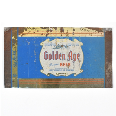 Golden Age Beer Cone Top Unrolled Sheet 166-18