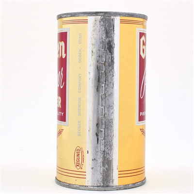 Golden Pilsner Beer Flat Top Becker Brewing ACTUAL 73-27 MINTY