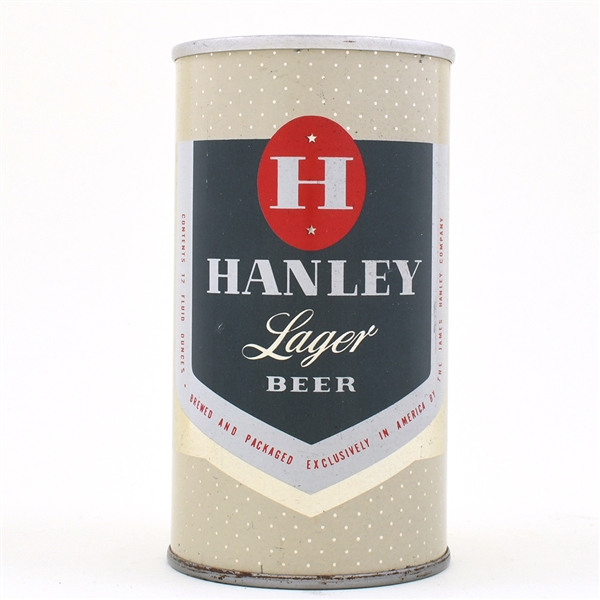 Hanley Lager Beer Pull Tab SILVER METALLIC LAGER LIKE 74-2