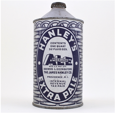 Hanleys Extra Pale Quart Cone Top L211-16 SMALL CAP-SEALED RARE
