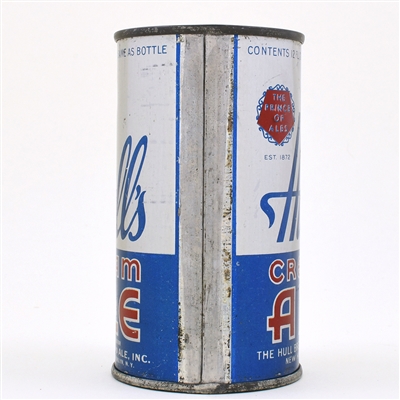 Hulls Cream Ale Instructional Flat Top DISTR INFO ON FRONT 84-17 OI 431