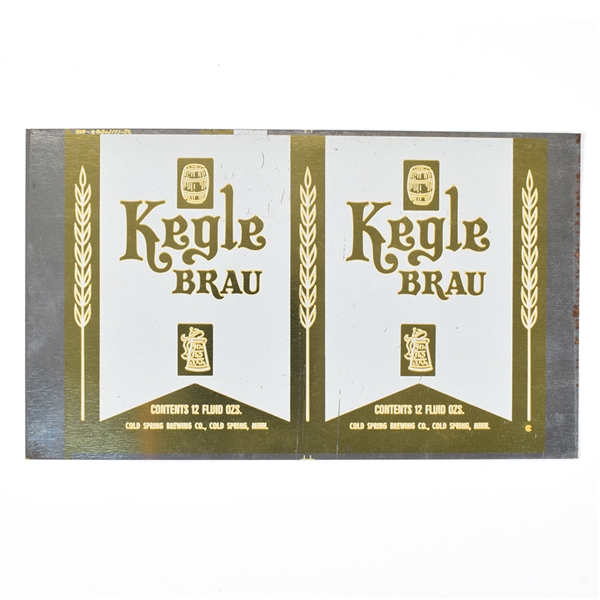 Kegel Brau Beer Printers 2-color Press Proof Sheet 84-30