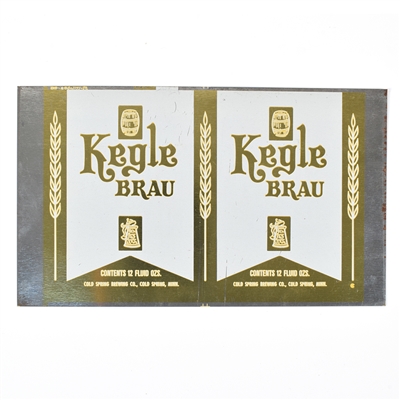 Kegel Brau Beer Printers 2-color Press Proof Sheet 84-30