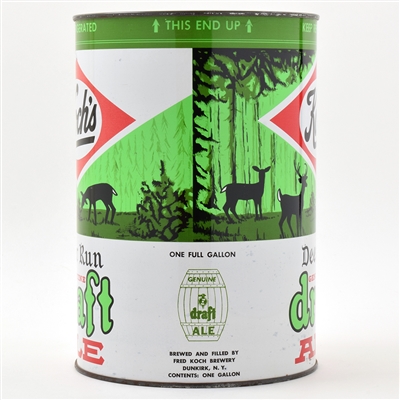 Kochs Deer Run Draft Ale Gallon RARE AMONG BEST 245-7