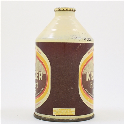 Krueger Beer Crowntainer 196-21 NO KRUEGER ON SIDE PANEL