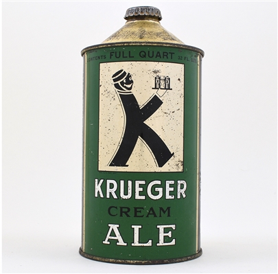 Krueger Cream Ale Quart Cone Top 213-10