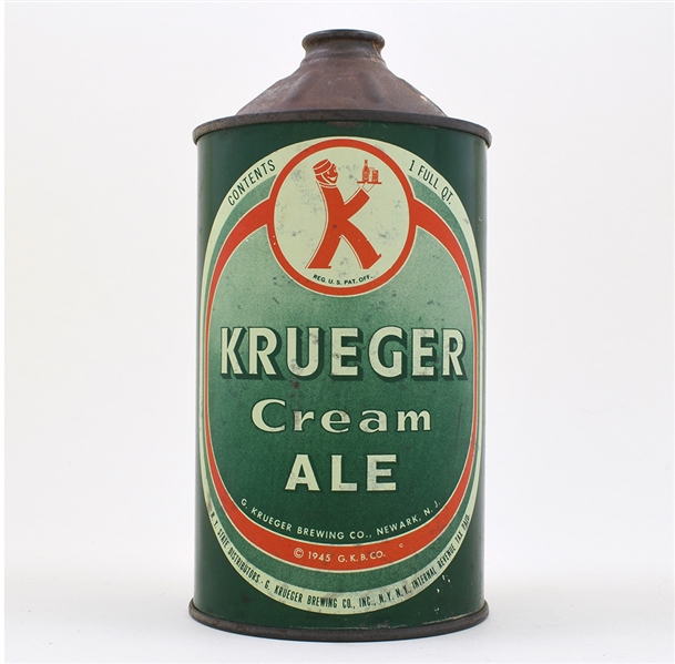 Krueger Cream Ale Quart Cone Top 213-14