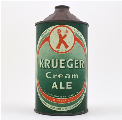 Krueger Cream Ale Quart Cone Top 213-14