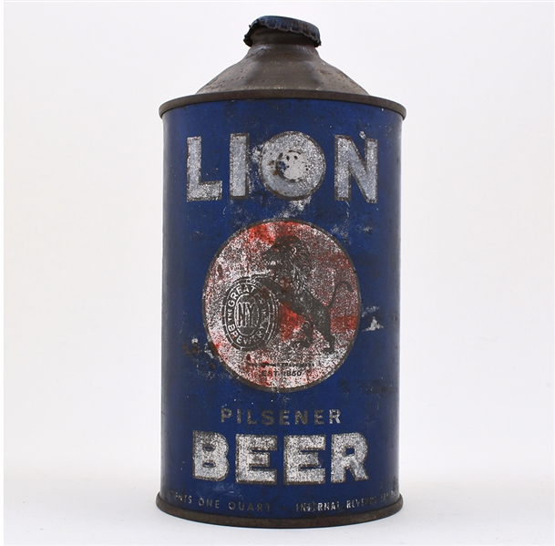 Lion Beer Quart Cone Top UNLISTED RARE
