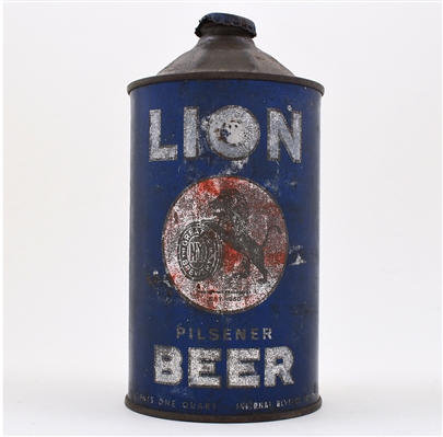 Lion Beer Quart Cone Top UNLISTED RARE