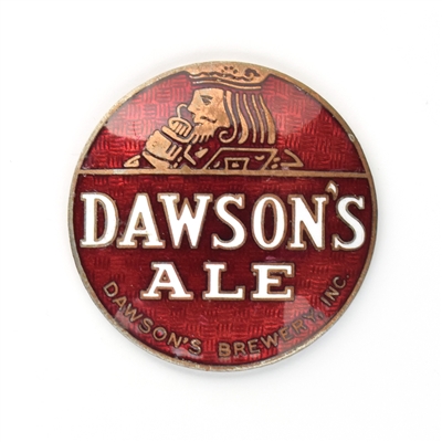 Dawsons Ale 1930s Enameled Tap Knob Insert