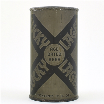 Lucky Lager Beer Olive Drab Flat Top WITHDRAWN FREE 93-13