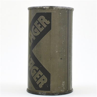 Lucky Lager Beer Olive Drab Flat Top WITHDRAWN FREE 93-13