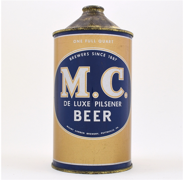 MC Mount Carbon Beer Quart Cone Top 214-18 EXCEPTIONAL