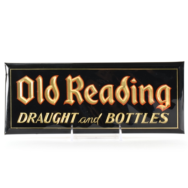 Old Reading Draught and Bottles 1930s Tin-Over-Cardboard Sign SHARP SCARCE