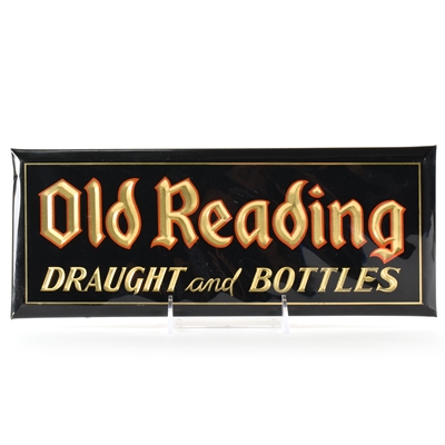 Old Reading Draught and Bottles 1930s Tin-Over-Cardboard Sign SHARP SCARCE