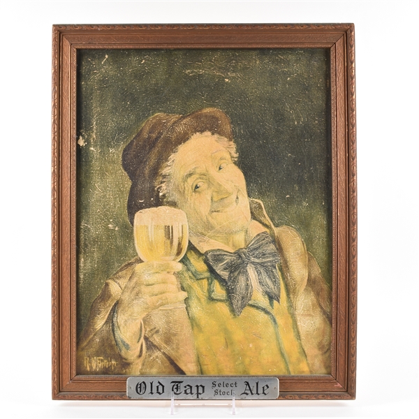 Old Tap Select Stock Ale Sign SILVER PLAQUE VARIATION