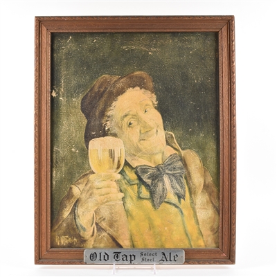 Old Tap Select Stock Ale Sign SILVER PLAQUE VARIATION