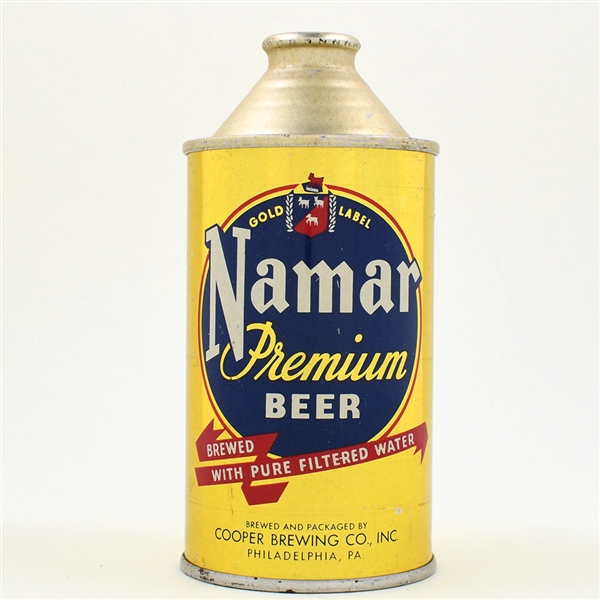 Namar Beer Cone Top BREWED WITH PURE 174-21 BREATHTAKING