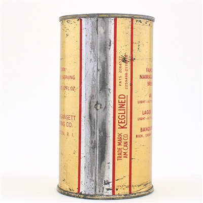 Narragansett Ale Flat Top KEGLINED 17A CODE 101-19