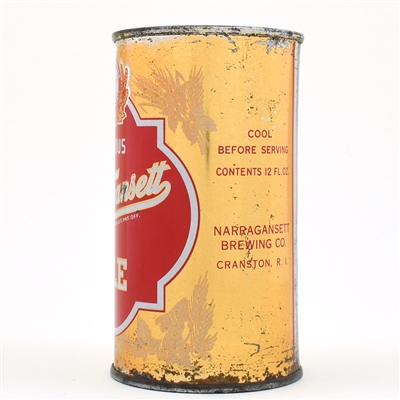 Narragansett Ale Flat Top KEGLINED NO PLANT NO 101-19