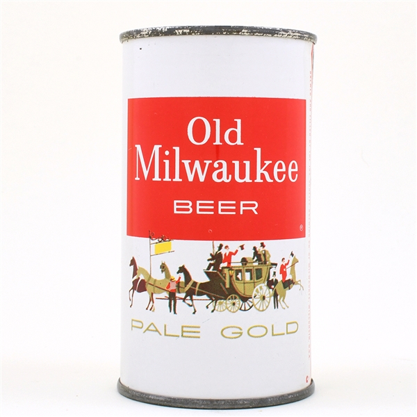 Old Milwaukee Pale Gold Flat Top 1960 107-29 VANITY LID NEAR MINT