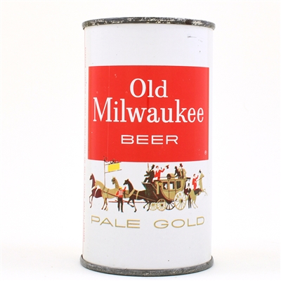 Old Milwaukee Pale Gold Flat Top 1960 107-29 VANITY LID NEAR MINT