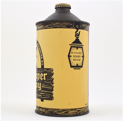Old Topper Snappy Ale Quart Cone Top 216-10 MINTY