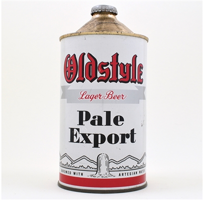 Oldstyle Pale Export Beer Quart Cone Top 216-7 RARE BEST WE HAVE SEEN
