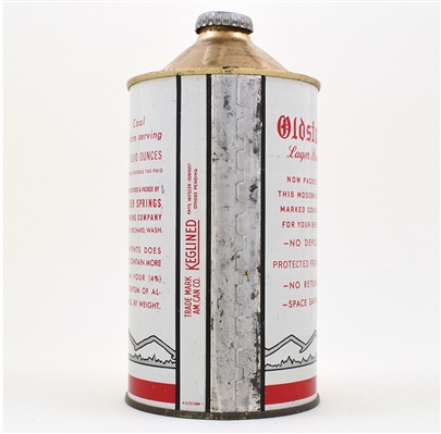 Oldstyle Pale Export Beer Quart Cone Top 216-7 RARE BEST WE HAVE SEEN