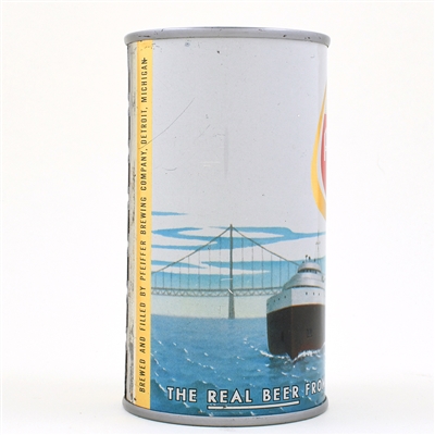 Pfeiffer Beer Scenic Series Flat Top GREAT LAKES FREIGHTER METALLIC 114-6