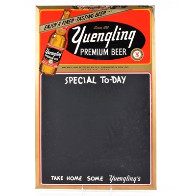 Yuengling Premium Beer 1950s Tin Chalkboard Sign