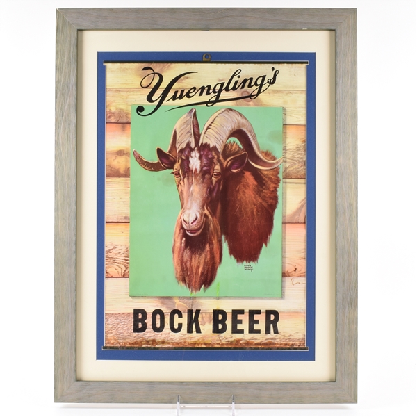 Yuenglings Bock Beer Lithographed Sign