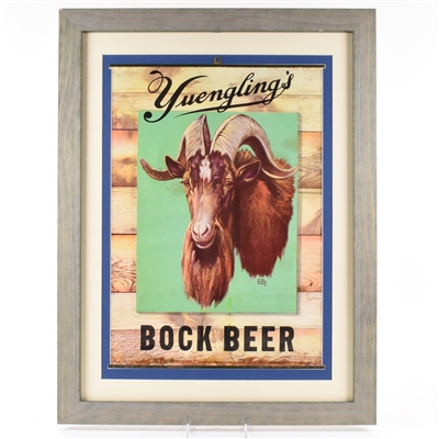 Yuenglings Bock Beer Lithographed Sign