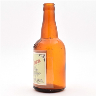 Coors Export Beer Pre-Prohibition Embossed Bottle With Label