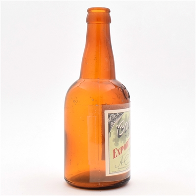 Coors Export Beer Pre-Prohibition Embossed Bottle With Label