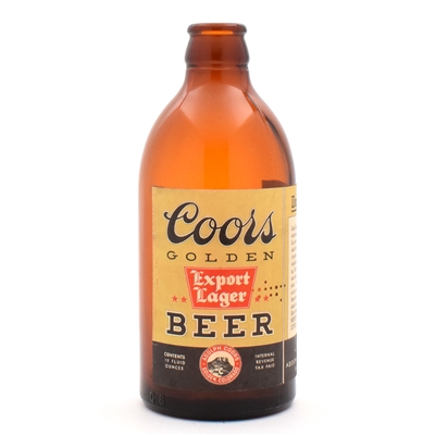 Coors Export Lager 1930s Stubby Bottle CLEAN