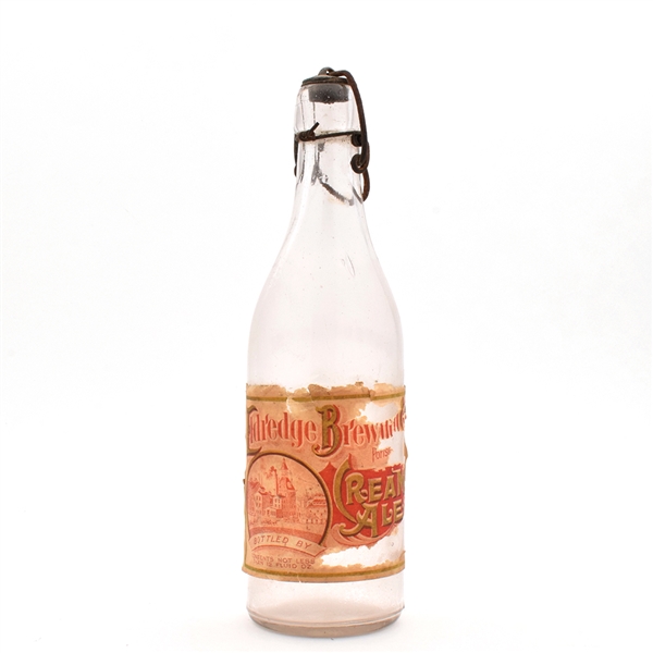 Eldredge Brewing Co Cream Ale Pre-Pro Embossed Blob Top Bottle