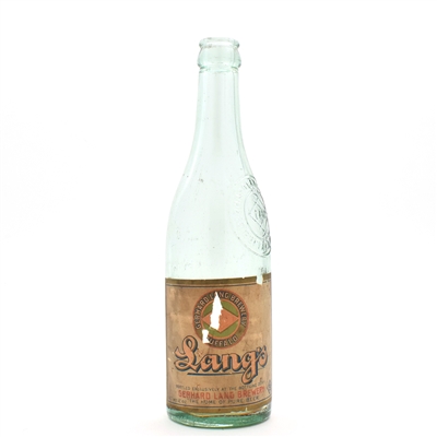 Langs Pre-Prohibition Embossed Bottle