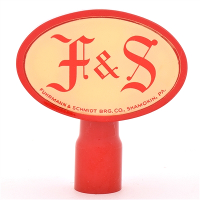 F and S 1950s 2-Sided Plastic Tap Knob CREAM
