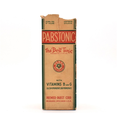 Pabst Tonic Pre-Prohibition Era Bottle in Original Box STILL FULL