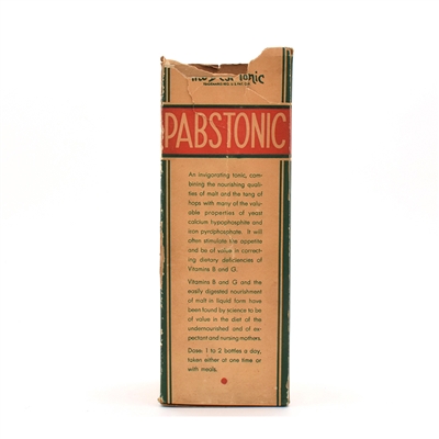 Pabst Tonic Pre-Prohibition Era Bottle in Original Box STILL FULL