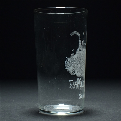 Kuebeler Brewing Co Pre-Pro Factory Scene Etched Glass
