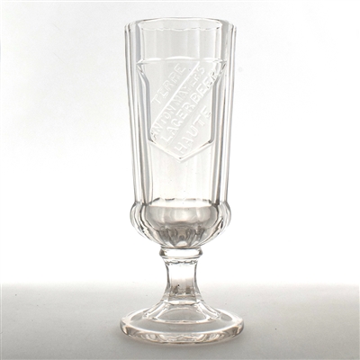 Terre Haute Anton Mayers Lager Beer Pre-Pro Fluted Embossed Goblet
